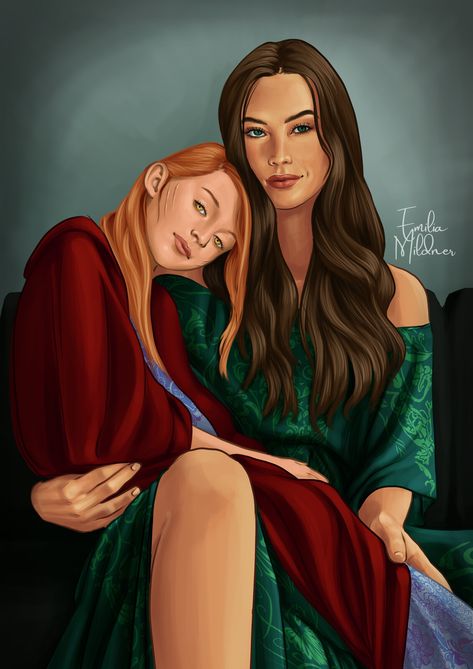 Lysandra And Evangeline, Emilia Mildner, Aedion Ashryver, Throne Of Glass Characters, Throne Of Glass Fanart, Aelin Ashryver Galathynius, Throne Of Glass Books, Crown Of Midnight, Glass Book