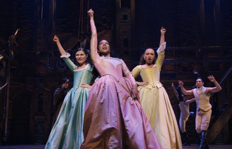 Here Are The 30 Best Moments In "Hamilton," Ranked Schylar Sisters Hamilton, Schylar Sisters, Hamilton Scenes, Hamilton Backstage, Elizabeth Schuyler Hamilton, Hamilton Characters, Sister Vibes, Hamilton Schuyler Sisters, Movie Scrapbook