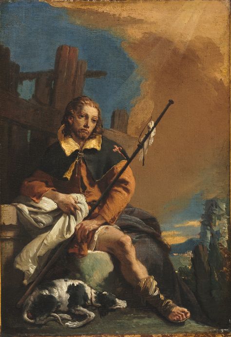 Giovanni Battista Tiepolo, St Roch, Saint Roch, Google Art Project, San Rocco, Harvard Art Museum, Italian Paintings, Ancient Sculpture, European Paintings