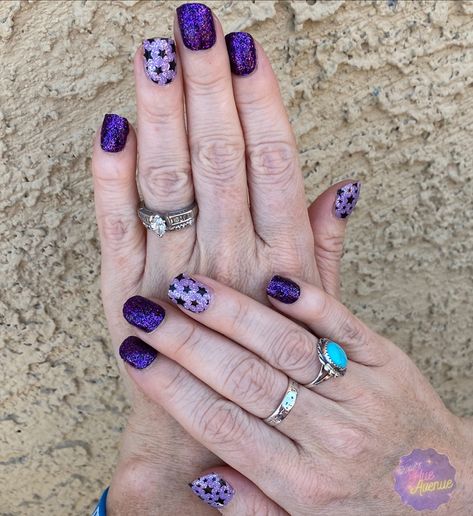 Purple Color Street Combo, Mani Inspiration, Colorstreet Combos, Nail Combos, Mani Ideas, Nail Color Combos, Swift Concert, Nail Time, Stripped Nails