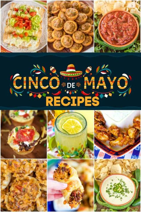 Yummy Mexican Dinners, 5 De Mayo Food Ideas, Cinco De Mayo Appetizers For Party, Cinco De Mayo Meals, Cinco De Mayo Food Ideas Appetizers, Cinco De Mayo Party Food Appetizers, Easy Mexican Appetizers Finger Foods, Cinco De Mayo Party Food Easy, Mexican Appetizers For Party Easy Finger Foods