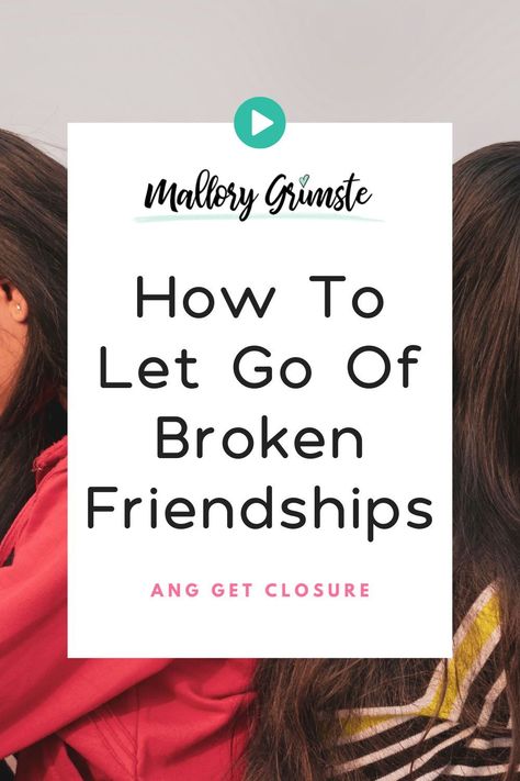 After a friendship ends, it's totally normal to want closure after a friendship breakup, especially if it was a messy breakup. One way of getting closure is writing Release + Response Letters and these are a favorite with my therapy clients when it comes to getting closure after a friendship break-up. Learn how to do this, so you can finally get closure and let go. - Mallory Grimste, LCSW (counseling for people physically located in CT + NY). When To End A Friendship, How To Get Over A Friend Breakup, Letting Go Of Friendships, Healing Writing, Friendship Breakups, Broken Friendships, Negative Friends, How To Break Up, Friendship Breakup