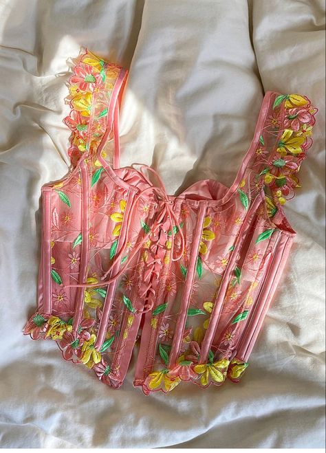 For Love And Lemons Bustier, Flower Corset, Daisy Embroidery, Lingerie Catalog, For Love & Lemons, Love And Lemons, Bustier Top, Love Fashion, Custom Dolls