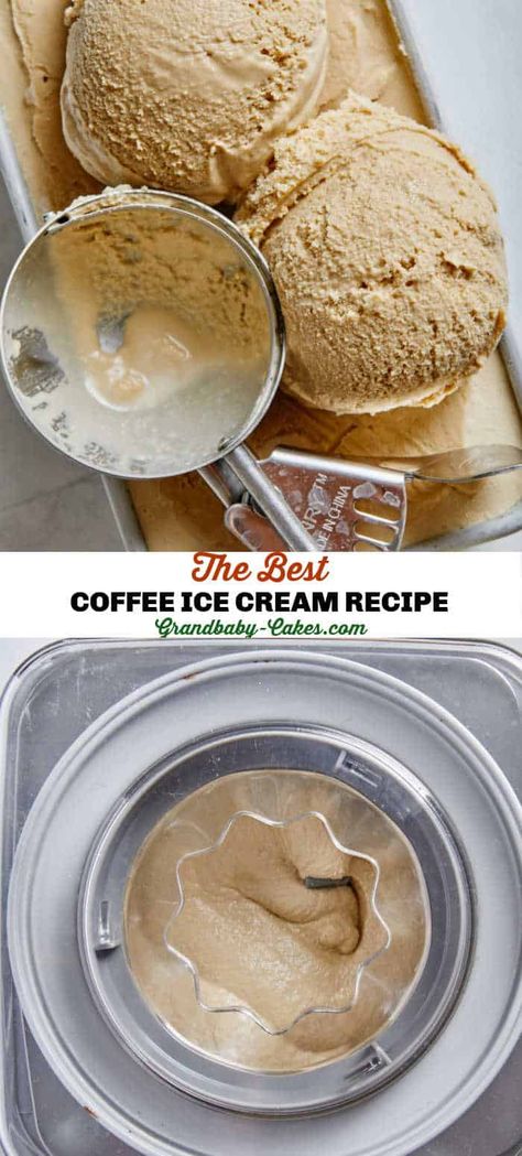 Espresso Ice Cream Recipe For Machine, Cuisinart Coffee Ice Cream, Homemade Coffee Ice Cream Machine, Ninja Coffee Ice Cream, Breville Ice Cream Maker Recipes, Ice Cream With Ice Cream Maker, Coffee Ice Cream Recipe For Machine, Coffee Ninja Creami Recipes, Coffee Icecream Recipe