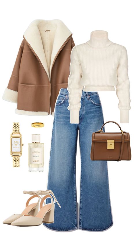 Luxury Outfits Aesthetic, Brown And Beige Outfit, Luxury Outfits Classy, Modesty Outfits, Winter Fashion Outfits Casual, Everyday Fashion Outfits, Casual Day Outfits, Stylish Work Outfits, Easy Trendy Outfits