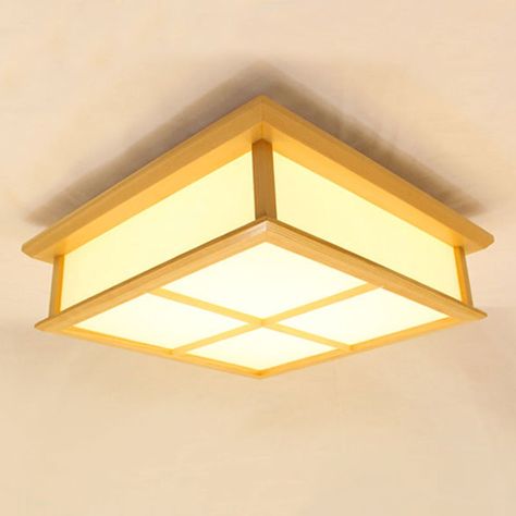 Creative Pinus Wooden Ceiling Light Modern LED Ceiling Light Hallway Lighting Modern Office Lighting, Farmhouse Kitchen Light Fixtures, Wooden Ceiling Light, Light Hallway, Dining Pendant, Japanese Lamps, Wood Light Fixture, Modern Led Lighting, Lights Ideas