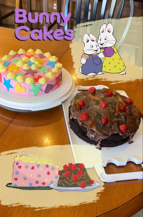 Mac And Ruby Cake, Max And Ruby Cake, Chocolate Cake Pictures, Ruby Cake, Dream Birthday, Max And Ruby, Cake Inspo, Bunny Cake, Just Cakes