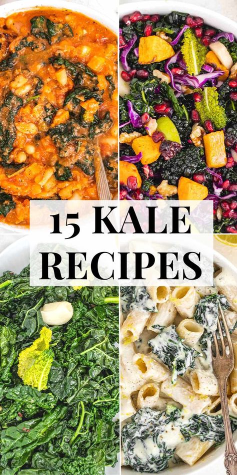 Kale Main Dish Recipes, Kale Recipes Vegetarian, Ways To Use Kale, Leafy Green Recipes Side Dishes, Kale Wraps, Recipes That Use Kale, Kale For Breakfast, Ways To Cook Kale, Southern Kale Recipes