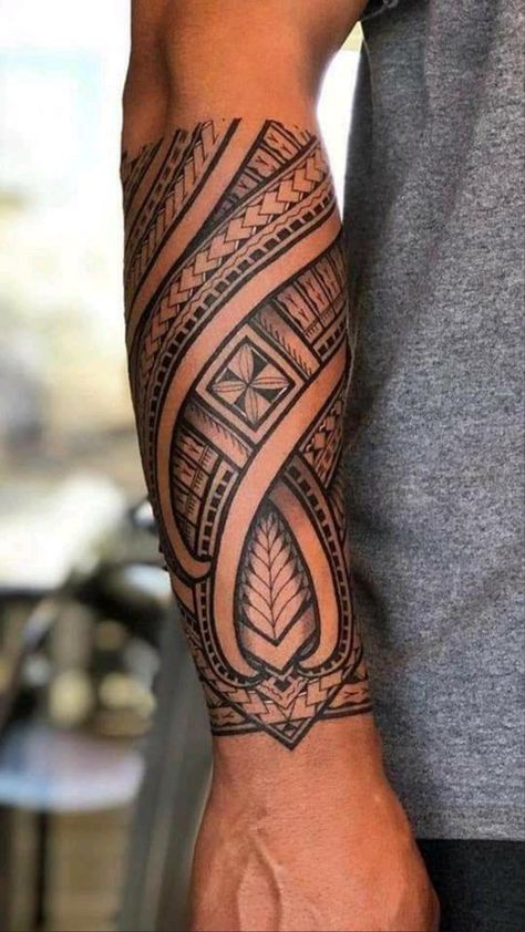 Forearm Wave Tattoo For Men, Tato Irezumi, Maori Tattoo Arm, Polynesian Tattoo Sleeve, Tato Maori, Tattoo Placements, Forearm Band Tattoos, Polynesian Tattoo Designs, Marquesan Tattoos