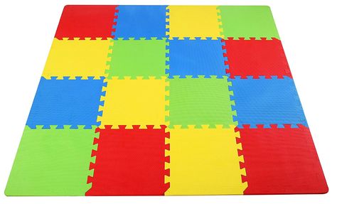 BalanceFrom Kid's Puzzle Exercise Play Mat with EVA Foam Interlocking Tiles