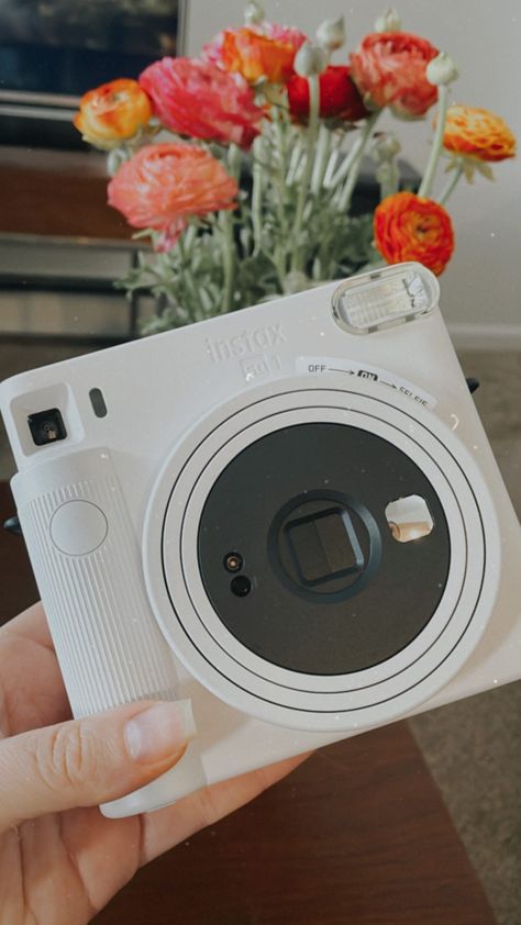 My favorite item to document my pregnancy and all of my favorite memories. This camera is going to be a staple for adding memories to my daughters baby book 💕 #instaxsquare #instax #fuji #camera #disposable #photography #photos Instax Square Sq1, Camera Disposable, Fujifilm Instax Mini 90, Retro Polaroid, Fujifilm Instax Square, To My Daughters, Instax Mini 90, Instax Square, Snap Selfie