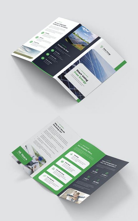 Solar Energy Tri-Fold Brochure Template PSD, INDD Foldable Brochure Design, 3 Fold Brochure Design, Tri Fold Brochure Design, Brochure Design Layout, Corporate Brochure Design, Trifold Brochure Design, Brochure Template Psd, Print Collateral, Fold Brochure