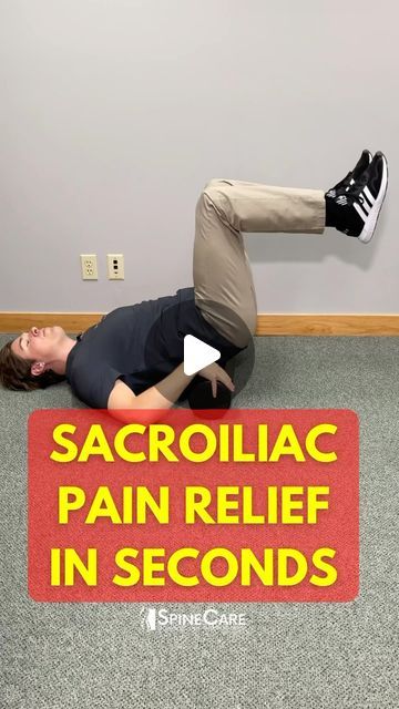 Dr. Michael Rowe | SpineCare on Instagram: "👉 Dr. Rowe shows the sacral roll exercise.  This can help quickly reduce tension, tightness, and stiffness across the pelvis and sacroiliac joints (SI joints). It’s easy to do, can be done at home, and may offer sacroiliac joint pain relief within seconds.  Let us know how it works for you!  #sacroiliacjoint #sacroiliacjointdysfunction #sijointdysfunction #sijoint #sijointpain #SpineCare #DrRowe" Dr Rowe, Michael Rowe, Exercise Workouts, Spinal Decompression, Piriformis Syndrome, Sciatica Exercises, Sciatica Relief, Lower Back Pain Exercises, Reduce Tension