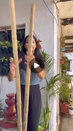 75K views · 1.2K reactions | Bamboo ladder diy : https://casadeamor.in/products/casa-de-amor-colorful-round-shape-railing-balcony-hanging-metal-planters-multicolored-set-of-5?_pos=2&_sid=ecdd27522&_ss=r | Plant it out | Plant it out · Original audio Bamboo Railing, Bamboo Planters, Railing Balcony, Bamboo Ladder, Ladder Diy, Ladder Planter, Bamboo Ladders, Bamboo Diy, Diy Hanging Planter