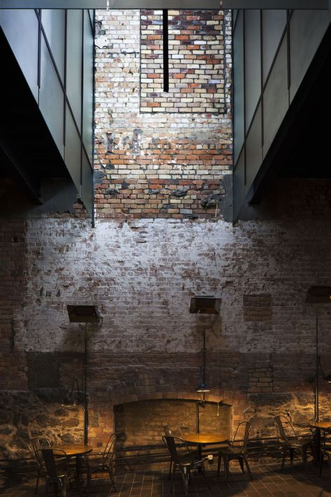 Fearon Hay, Design Café, Industrial Architecture, Style Loft, Retail Design Blog, Brick And Stone, Architectural Inspiration, Exposed Brick, Commercial Interiors