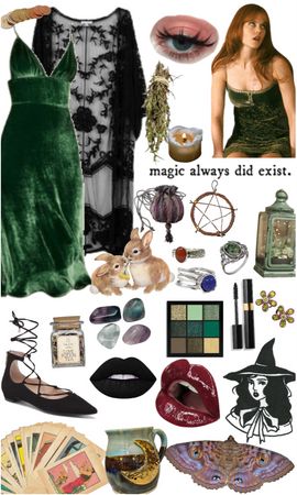 Witch's Familiar Outfit | ShopLook Witch Fashion Vintage, Layered Witch Outfit, Chic Witch Outfit, Witches Ball Outfit, Witchy Concert Outfits, Boho Witch Outfits Plus Size, Psychic Outfit Aesthetic, Divination Witch Outfit, Vintage Witch Aesthetic Outfit