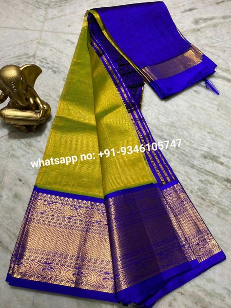 For bookings plz WhatsApp: 9346105747 #kuppadamsarees #ikkat #ikkatsarees #pochampallysarees #pattusarees #traditionalwear #uppadasilk #kuppadamsilk #weddingcollection #sicosarees #southindiansareee #sarees #kanchisarees #bridalsarees #lahengas #duppatas #kanchisarees Pattusarees Latest, Golden Blouse Designs, Saree Combination, Saree Colours, Mangalagiri Sarees, Saree Color Combinations, Golden Blouse, Sarees Pattu, Latest Silk Sarees