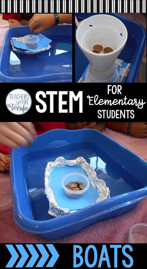 Elementary Stem, Building Challenge, Stem Classes, Stem Elementary, Stem Resources, Stem Lesson, Engineering Design Process, Build Your Own Boat, Stem Teacher