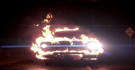 Sometimes vehicles in horror films can be the most iconic aspect of a horror movie. Arnie Cunningham, Christine 1983, Cars In Movies, Lincoln Continental Mark Iii, What's Your Favorite Scary Movie, Steven King, Movie Lists, Best Zombie, Coolest Cars