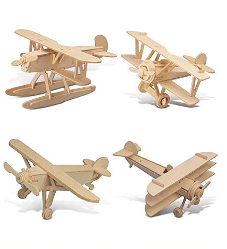 Diy Airplane, Kids Toys Diy, 3d Wood Puzzles, Wooden Airplane, Model Airplanes Kit, Wooden Plane, Airplane Kit, Brain Teaser Games, Toys Diy