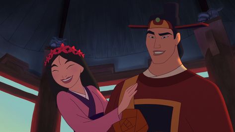 Mulan Widget, Mulan And Shang, Mulan Aesthetic, Mulan 2, Mulan 3, Mulan Ii, Couple Disney, Mulan Movie, Li Shang