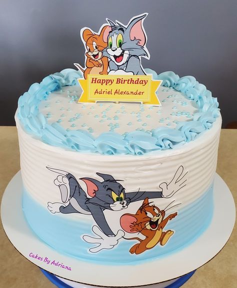 Tom And Jerry Birthday Party Ideas, Tom And Jerry Cake Topper Printable, Cartoon Cake Ideas, Cartoon Cakes For Kids, Happy Birthday Tom And Jerry, Cartoon Theme Cake, Tom And Jerry Birthday Wishes, Tom And Jerry Birthday Party, Tom And Jerry Cake Designs