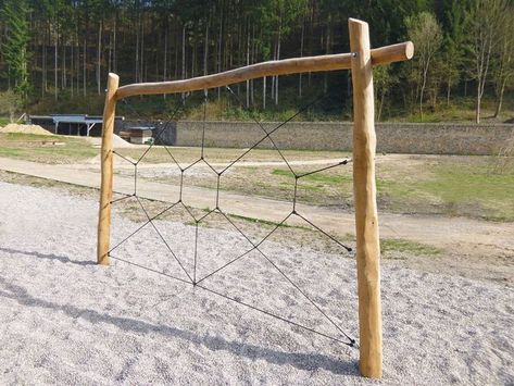 Low Ropes Course, Ropes Course, Outdoor Ideas, Garden Arch, Outdoor Structures