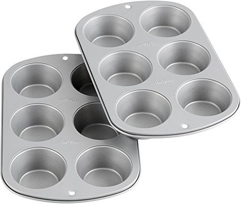 Wilton Recipe Right Non-Stick Standard Muffin Pan Multipack, 6-Cup (2-Pack) Weight Watchers Muffins, Sausage Biscuits, Jumbo Muffins, Cake Baking Pans, Cupcake Pans, Muffin Pans, Pineapple Upside Down Cake, Cupcake Pan, Muffin Tins