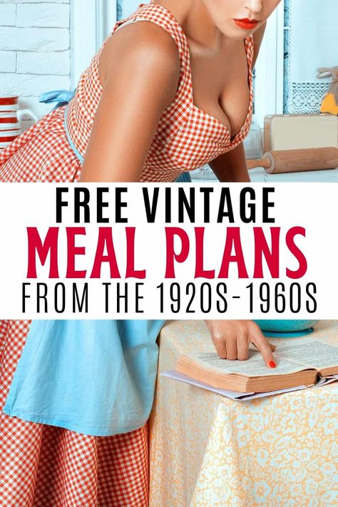 Retro Recipes 1960s Vintage Food, 1920 Recipes, 70s Recipes, Xmas Deserts, 1940s Life, The Good Wife's Guide, Vintage Homemaking, 1960s Food, Notion Meal Planner