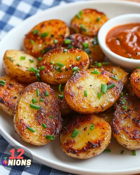 Baby Potatoes In Oven, Marinated Potatoes, Oven Roasted Baby Potatoes, Pumpkin Crisp, Yukon Potatoes, Roasted Baby Potatoes, Potatoes In Oven, Yellow Potatoes, Crockpot Roast