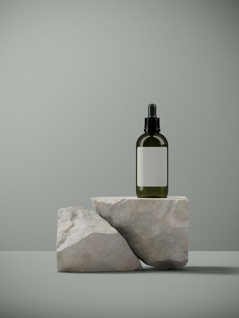 Product Photography Minimal, Minimalist Product Photography, Minimal Product Design, Packaging Photoshoot, Stone Branding, Minimal Product Photography, Packaging Presentation, Product Render, Poster Sale