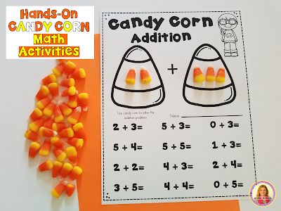 Candy Corn Math, Thanksgiving Activities For Kindergarten, October Math, Fall Math Activities, Math Night, Kindergarten Math Games, Fall Lessons, Fall Math, Math Crafts