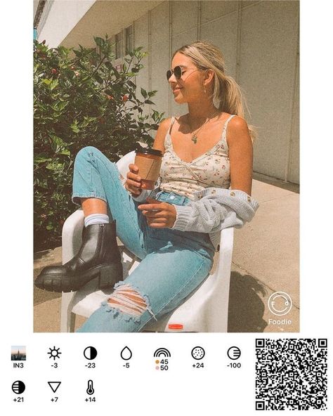 Foodie Polaroid Filter, Foodie Edit Aesthetic, Foodie Retro Filter, Foodie App Filter, Aesthetic Filter Instagram, Foodie Filter Code, Code Foodie, Foodie Code, Vsco Lightroom Presets