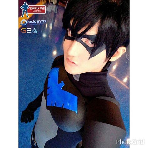 Liui Aquino, Nightwing Cosplay, Nightwing, Geek Stuff, Japan, Comics, Instagram Post, Instagram Photo, Toys