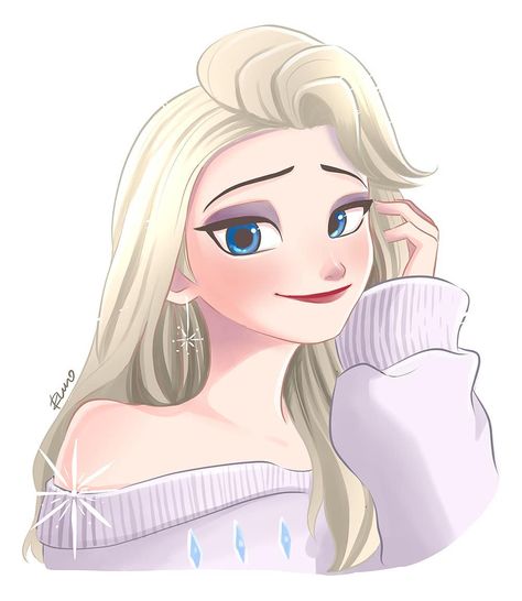 The Official Account ha compartido una foto en Instagram: "Amazing Artwork Elsa From frozen 2 Credits: @hj_ruro • • • Follow More @frozen2post TAG, FOLLOW,…" • Consulta 548 fotos y vídeos en su perfil. Elsa Drawing, Frozen, I Hope, Deviantart, White