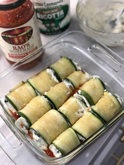 Zucchini Rollatini, Easy Zucchini, Think Food, Idee Pasto Sano, Zucchini Recipes, Veggie Dishes, Healthy Cooking, Healthy Dinner Recipes, Healthy Dinner