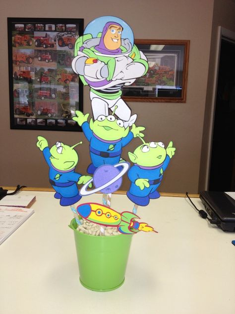 Buzz Lightyear Birthday Party, Buzz Lightyear Party, Buzz Lightyear Birthday, Toy Story Party Decorations, Birthday Centerpiece, Toy Story Theme, Toy Story Buzz Lightyear, Birthday Party Centerpieces, Toy Story Birthday Party