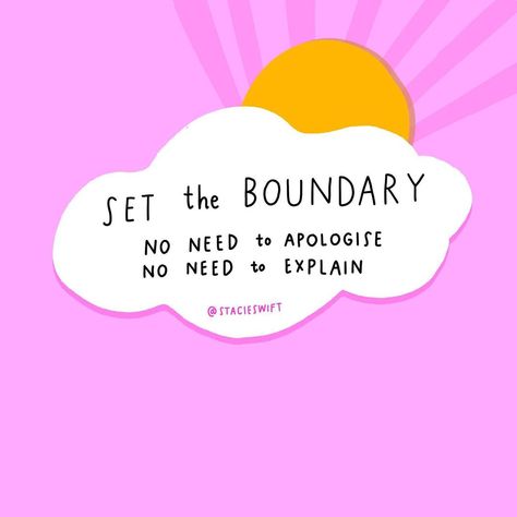 @stacieswift on Instagram: “Set the boundary. Step back, switch off, say no, put yourself first, give yourself room. You don’t need to justify or apologise for…” No Need To Explain Yourself, Boundary Quotes, Behavioral Therapist, Boundaries Quotes, Vision 2025, Put Yourself First, Inspirational Quotes For Women, Step Back, Pretty Words