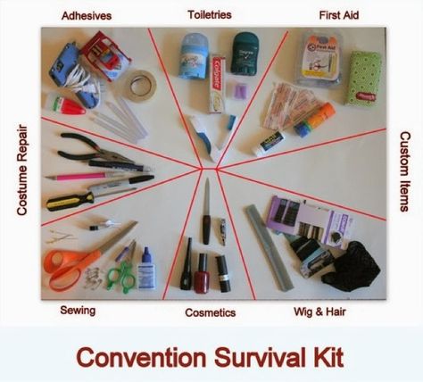 Simple Cosplay Tutorials: How to Make a Con Survival Kit Convention Survival Kit, Diy Survival, Survival Ideas, Easy Cosplay, Top Diy, Cosplay Tutorial, Cosplay Diy, Cosplay Tips, Fantasias Halloween