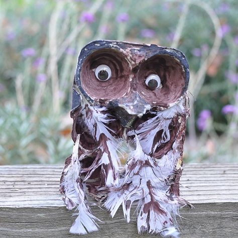 October Homeschool, Eyfs Autumn, Egg Carton Craft, Owl Activities, Carton Craft, Owl Babies, Owl Craft, Owl Mask, Egg Cartons