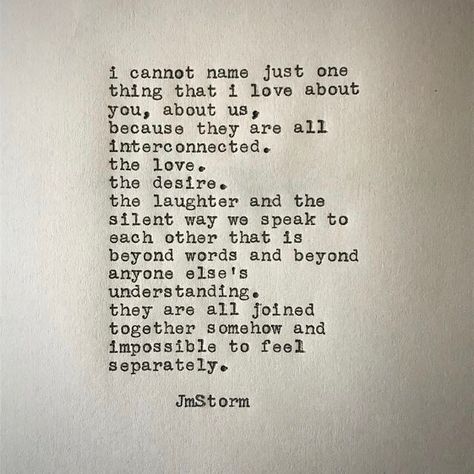 JmStorm on Instagram: “Inseparable. In My Head volumes l and ll are available through Amazon, Barnes&Noble and Book Depository.  #jmstorm #jmstormquotes #inmyhead” Jm Storm Quotes, Storm Quotes, Good Quotes, Soulmate Quotes, Love Is, Beyond Words, Romantic Quotes, Love Words, Quotes For Him