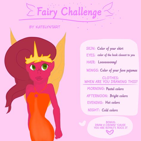 Make your own fairy <3 Draw Your Fairy Challenge, Create A Fairy Oc, Create An Oc Challenge Fairy, Fairy Oc Challenge, Fairy Oc Art, Fairy Oc, Oc Creation, Oc Generator, Dynamic Drawing