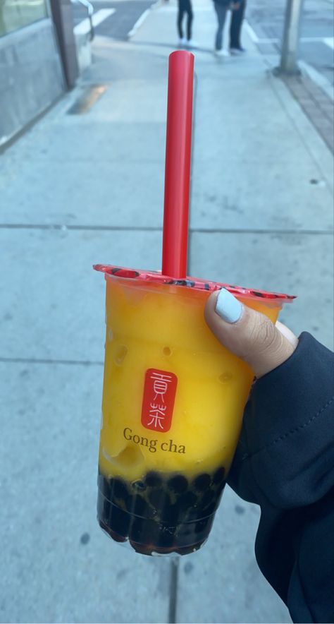 Smoothie Calories, Mango Boba, Chai Time, Mango Smoothie Recipe, Mango Smoothie Recipes, Gong Cha, Mango Recipes, Mango Smoothie, Smoothie Ingredients