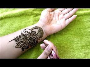 Mehndi Design For Front Hand, Arabian Mehndi Design, Front Hand Mehndi Designs, Mehndi Video, Front Hand Mehndi, Unique Henna, Hand Mehndi Designs, Khafif Mehndi Design, Bridal Mehendi Designs Hands