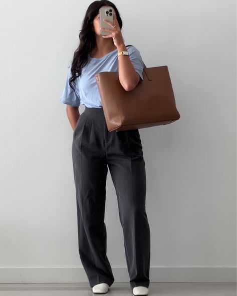 Linen Shirt curated on LTK Grey Button Up Shirt Outfit, Button Up Shirt Outfit Work, Business Casual Shoes Women, Womens Work Pants, Pants Business Casual, Cute Work Outfits, Work Pants Women, Work Wear Outfits, Dressy Casual Outfits