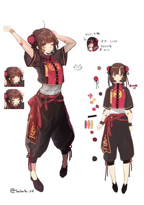 Concept Art Character, Fashion Design Drawings, Female Character Design, Character Design References, Kawaii Art, Anime Outfits, Manga Girl, Anime Films, Fantasy Character Design