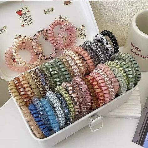 Gender:Women's Pattern:Solid Color Material:Plastic Occasion:Outdoor, Shopping Plastic Hair Ties, Hair Tie, Hair Ties, Hair Accessories, Solid Color, Hair, Pattern, Color