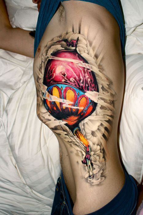 Circa Survive - Tattoo Tattoo Balloon, Let It Go Tattoo, Guru Tattoo, Hot Air Balloon Tattoo, Air Balloon Tattoo, Survival Tattoo, Circa Survive, Go Tattoo, Balloon Tattoo