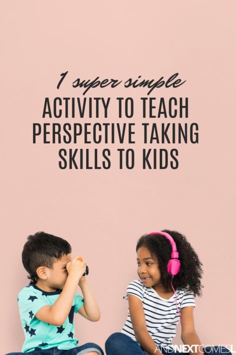 Perspective taking activities for kids: 1 simple idea for how to teach perspective taking skills Perspective Taking Activities For Kids, Perspective Taking Activities, Kids Social Skills, Teaching Perspective, Social Style, Tutoring Ideas, Teaching Empathy, Skills For Kids, Social Skills Lessons