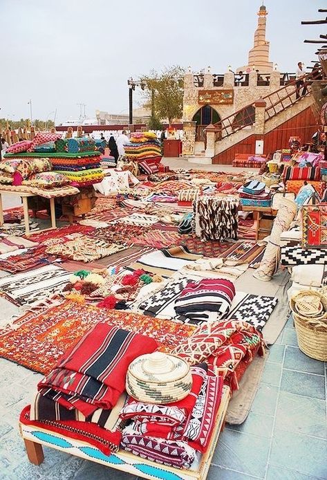 oriental market #oriental #carpets #patterns #market Agadir Morocco, Honeymoon Spots, Honeymoon Ideas, Morocco Travel, Outdoor Market, Moroccan Style, Doha, North Africa, Oh The Places Youll Go